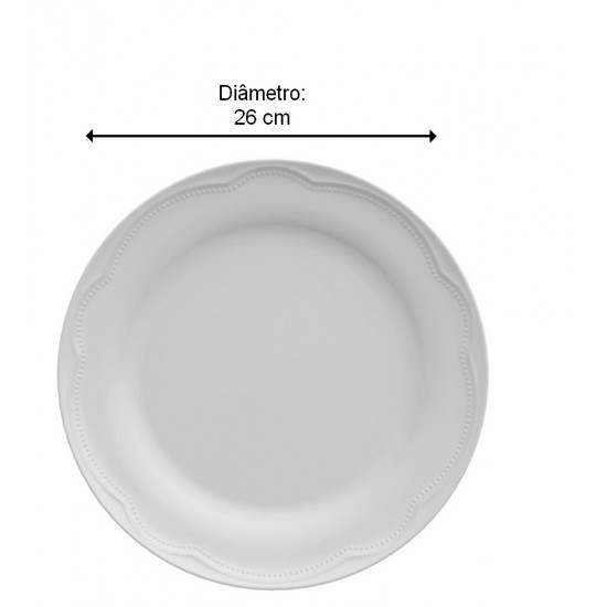 Prato 26cm Raso Cottage Porcelana Germer